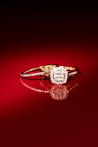 Anel Mon Vœu le plus cher Ouro amarelo e diamantes
