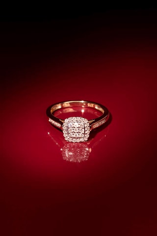 Anel Mon Vœu le plus cher Ouro amarelo e diamantes