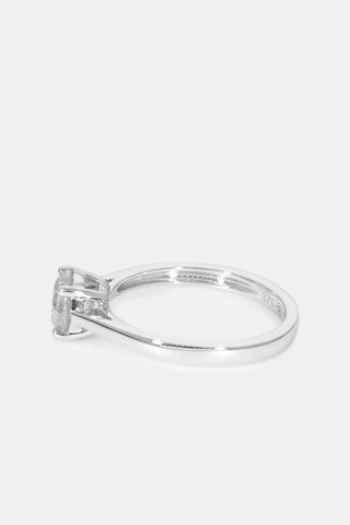 Solitário Délicate - Ouro branco e diamante