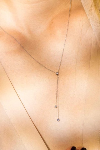 Colar Cordou - Ouro branco e diamantes