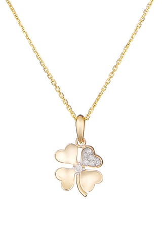 Pendente Dites-le avec une fleur Ouro amarelo e diamantes