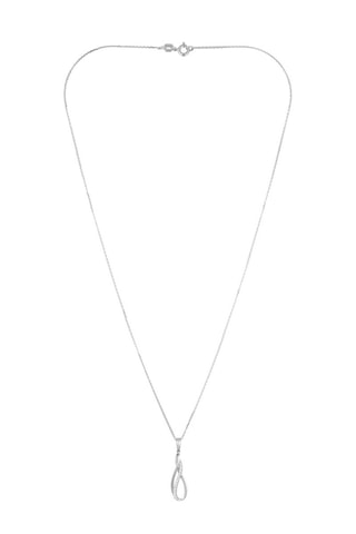 Pendente Infinito Ouro branco e diamantes