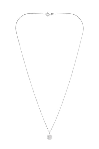 Pendente Carrie Ouro branco e diamantes 0,17 quilate/16