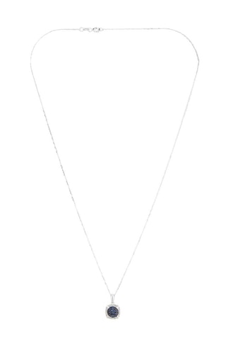 Pendente Manado Ouro branco, diamantes e safiras