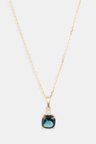 Pendente Tonga Ouro amarelo, diamante e London topázio