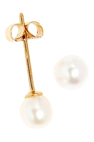 Puces My Pearl - Or jaune et perles de culture d’eau douce