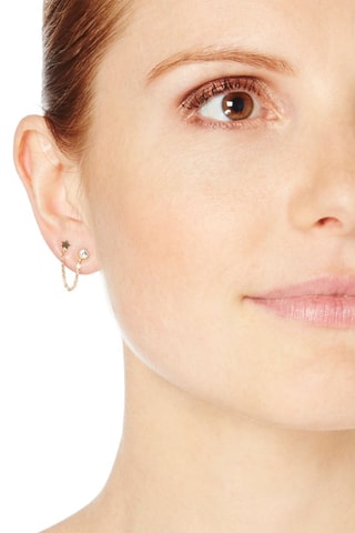 Boucle d'oreille 2 trous Royal Or jaune