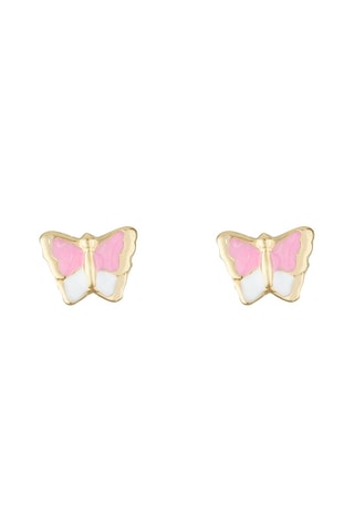 Puces Papillon amoureux Or jaune