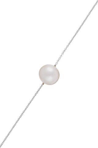 Pulseira Single Pearl Ouro branco e pérola de água doce