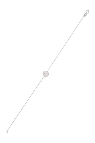 Pulseira Single Pearl Ouro branco e pérola de água doce