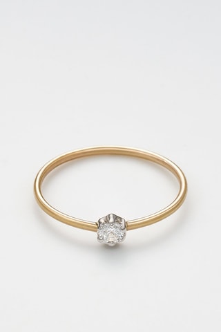 Anel Eleanor  Ouro amarelo