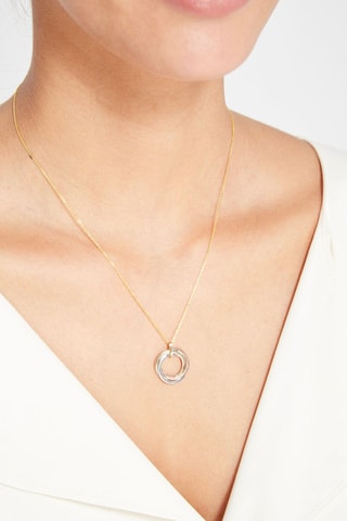 Pendentif Trio de cercle  Or jaune, or blanc et or rose