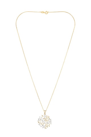 Pendentif Rose dentelle Or jaune