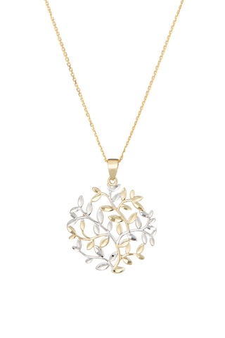 Pendentif Rose dentelle Or jaune