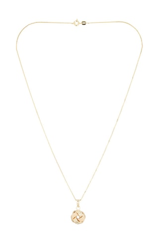 Pendentif Nœud Torsadé - Or jaune