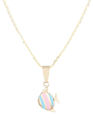 Pendentif Poisson Heureux Or jaune