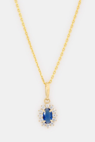 Pendentif Sintra - Or jaune et saphir