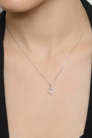 Pendentif Promesse 
Or blanc