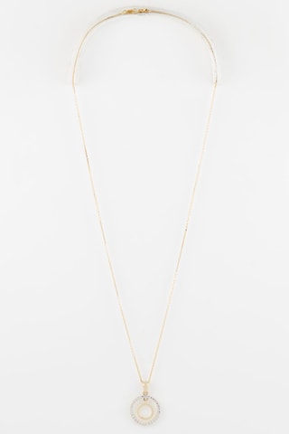 Pendentif Rond duo 
Or jaune et or blanc