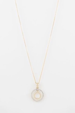 Pendentif Rond duo 
Or jaune et or blanc