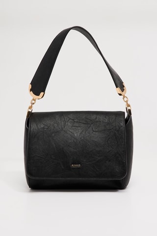 Sac à main en cuir de mouton - Noir