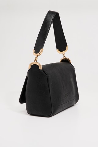 Sac à main en cuir de mouton - Noir
