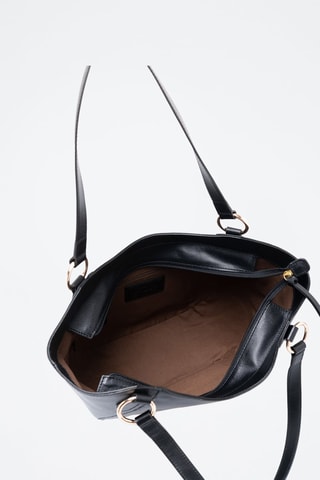 Sac à main en cuir Domitilla - Noir