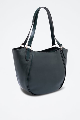 Sac à main en cuir Domitilla - Vert foncé