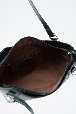 Sac à main en cuir Domitilla - Vert foncé