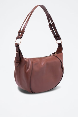Sac à main en cuir Domitilla - Marron foncé