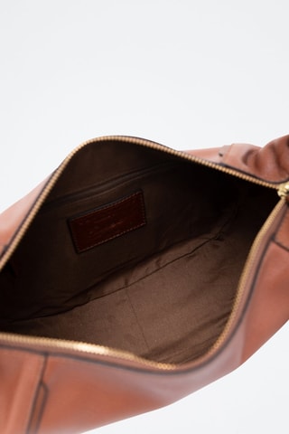 Sac à main en cuir Domitilla - Marron foncé