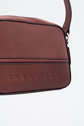 Sac à bandoulière en cuir Daphné - Marron