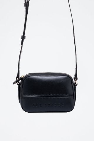 Sac à bandoulière en cuir Daphné - Noir