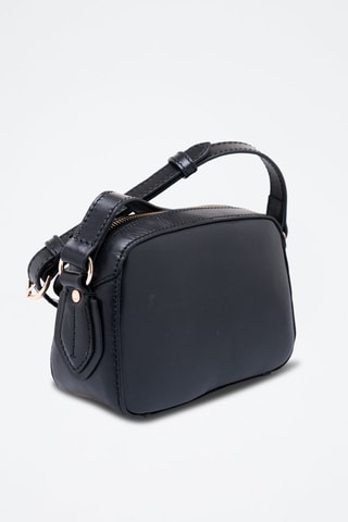 Sac à bandoulière en cuir Daphné - Noir