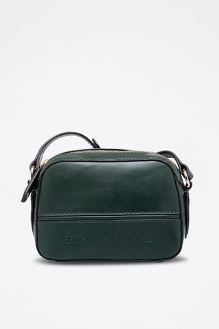 Sac à bandoulière en cuir Daphné - Vert foncé