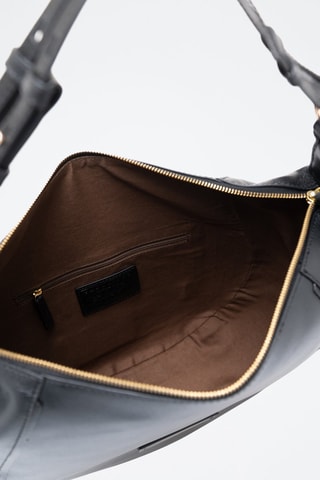 Sac à main en cuir Domitilla - Noir