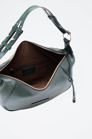 Sac à main en cuir Domitilla - Vert foncé