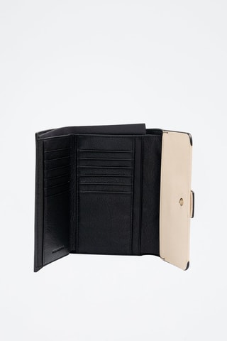 Leren Portefeuille - Wit en Azuurblauw