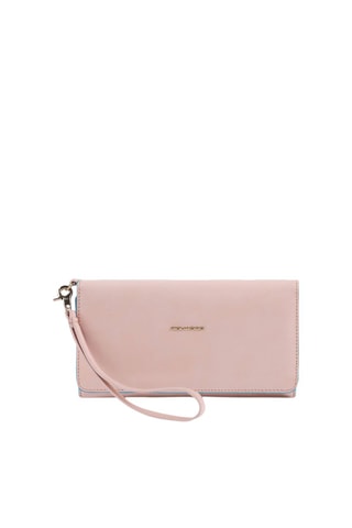 Portefeuille en cuir Rose