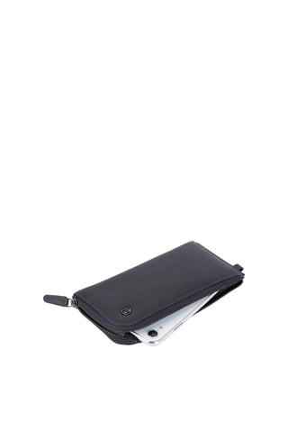 Pochette pour smartphone en cuir Bleu nuit