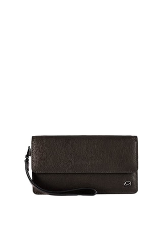 Pochette en cuir Marron foncé