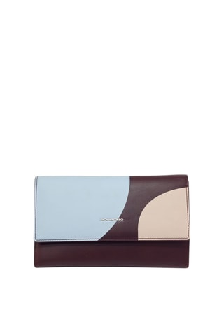 Pochette en cuir Violet