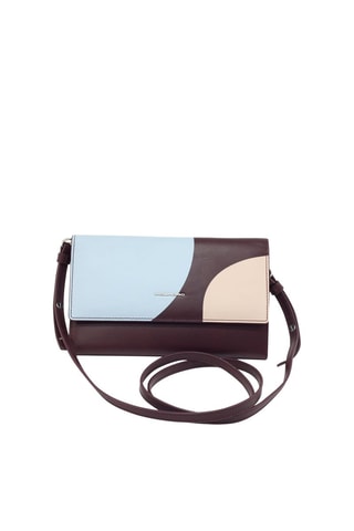 Pochette en cuir Violet