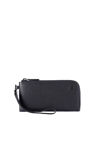 Pochette pour smartphone en cuir Bleu nuit