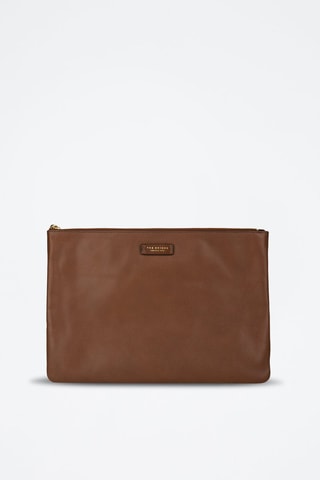 Pochette en cuir - Marron