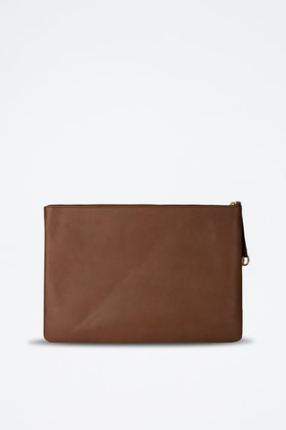Pochette en cuir - Marron