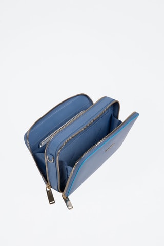 Pochette en cuir - 
Bleu