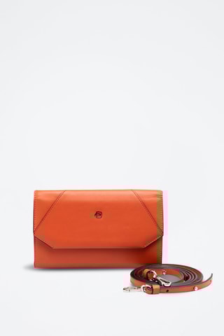 Pochette en cuir - Orange