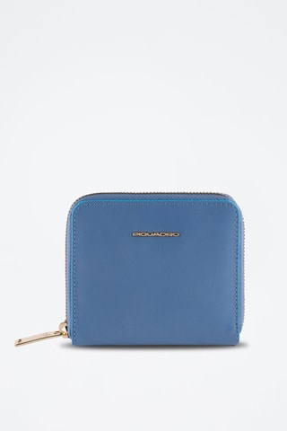 Leren Portefeuille - 
Blauw