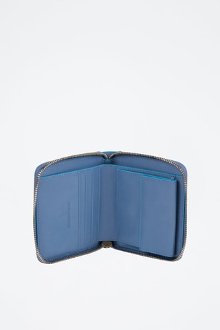 Leren Portefeuille - 
Blauw